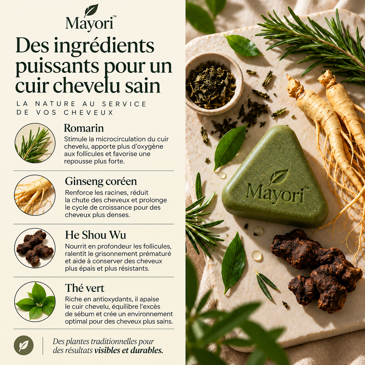 Shampoing 100% Naturel Mayori